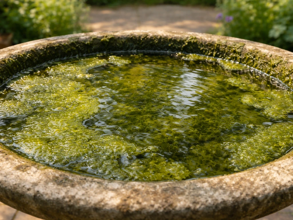 how to keep a bird bath from turning green