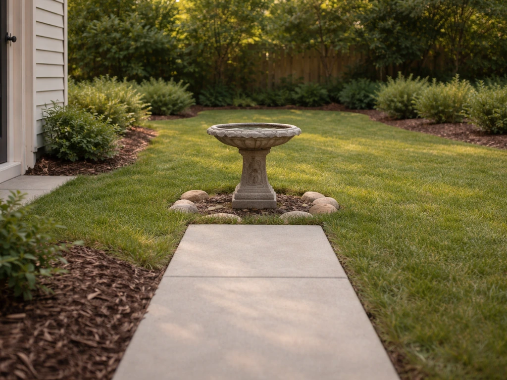 where to put a bird bath