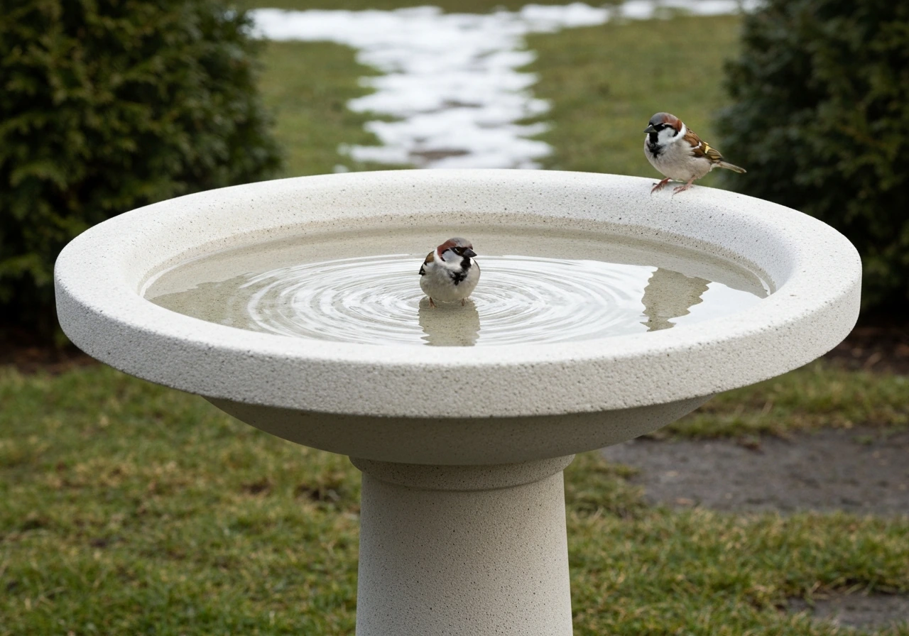 best material for bird bath