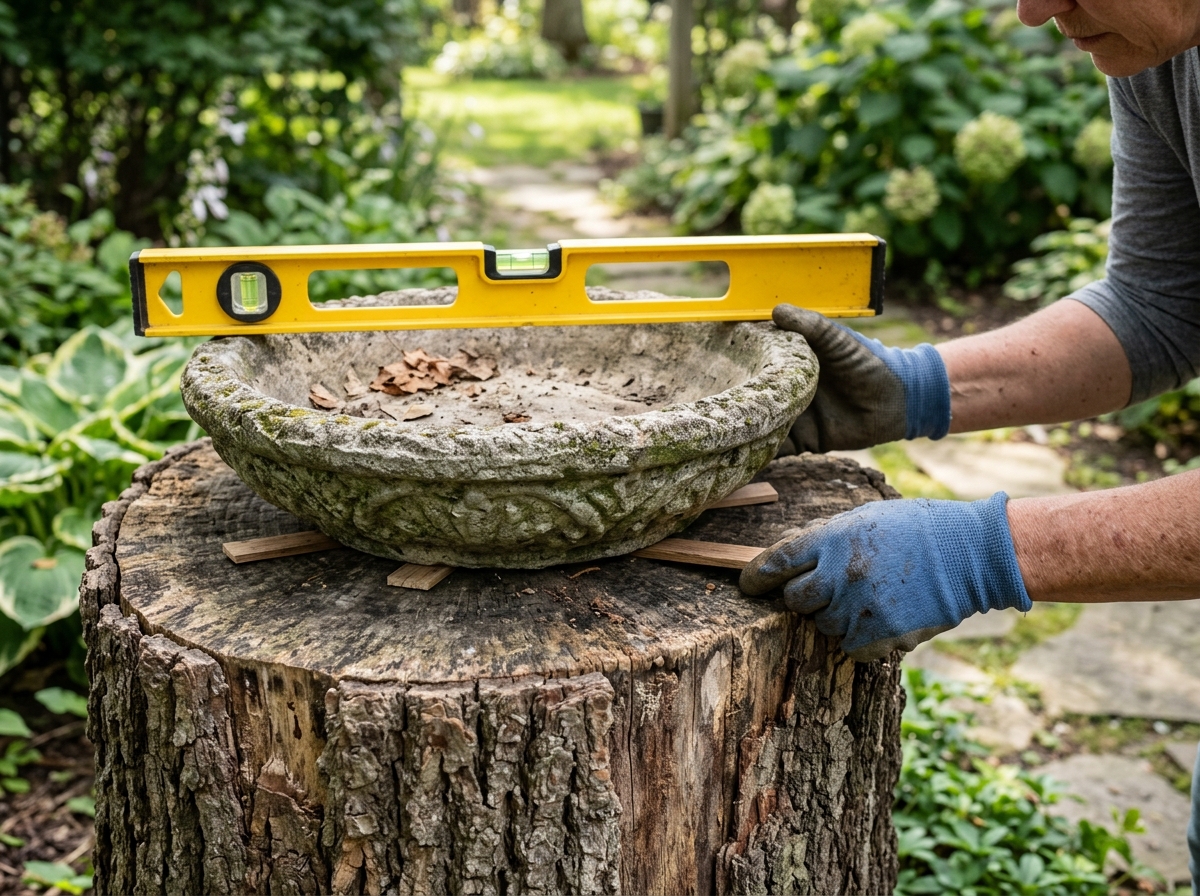 Illustration of picking the right stump and bird bath style