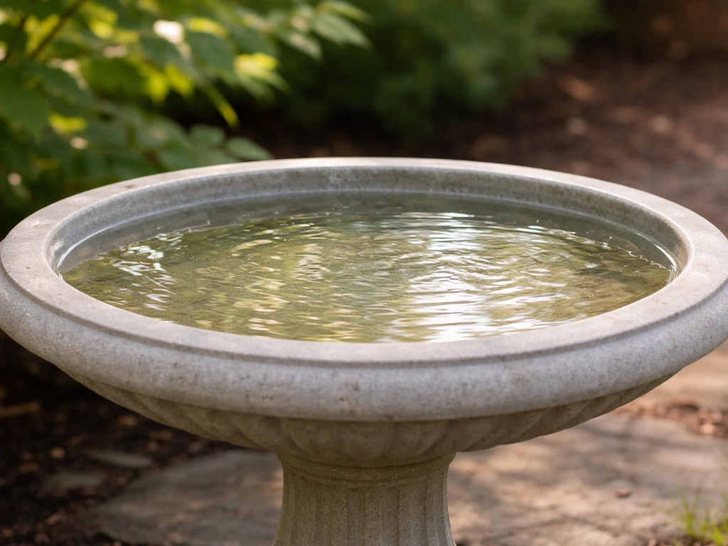 how to keep bird baths clean