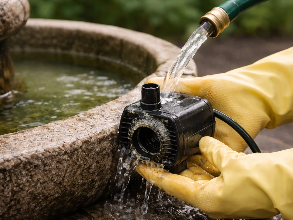 bird bath how to keep clean