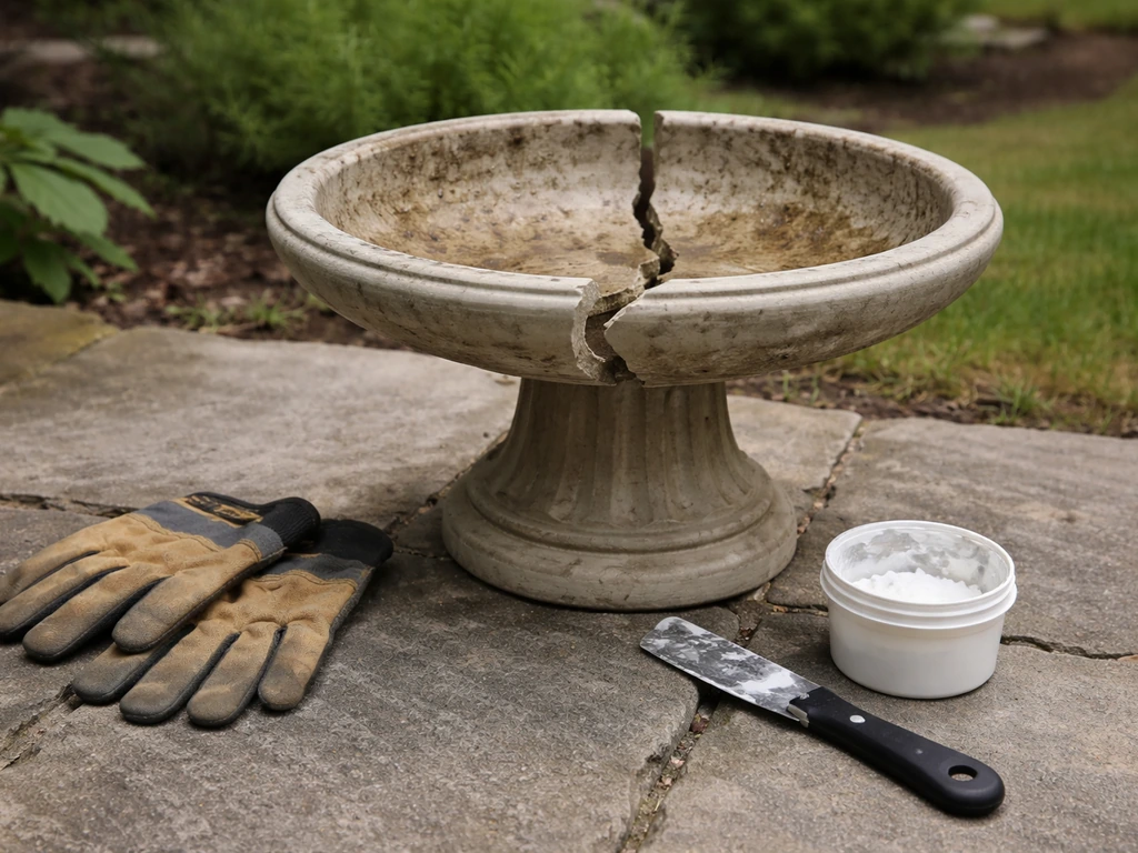 Broken Bird Bath Ideas: Repair, Patch, or Replace Fast