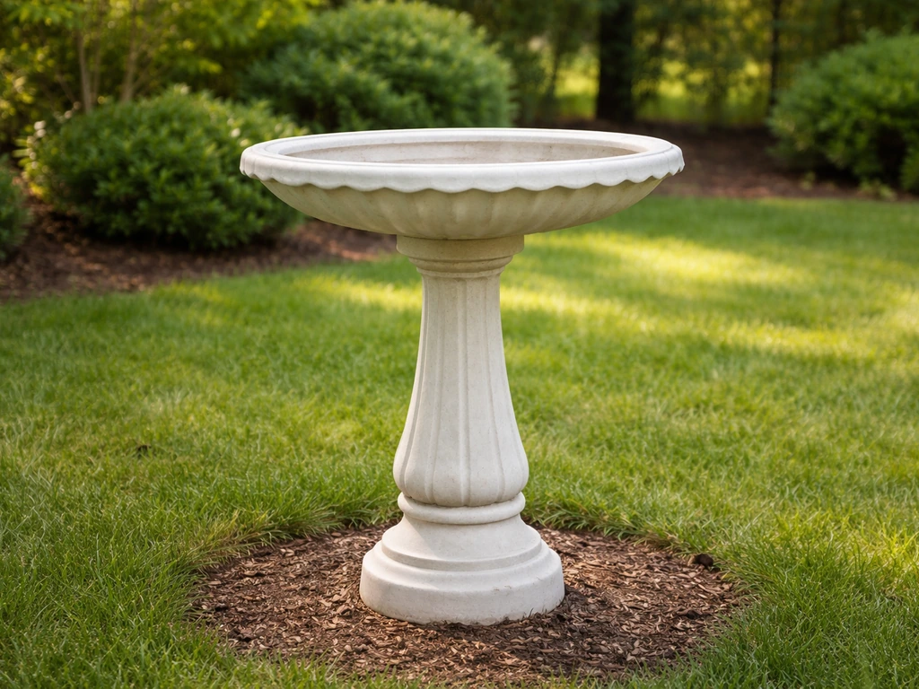 how tall should bird bath be