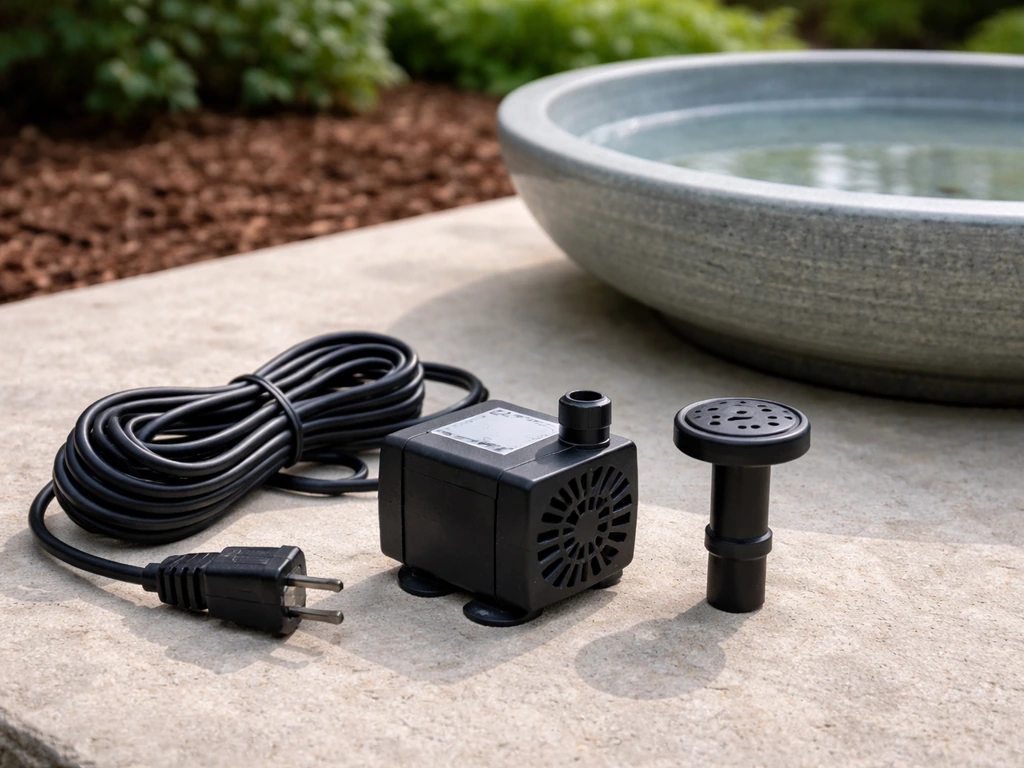 how to make bird bath fountain
