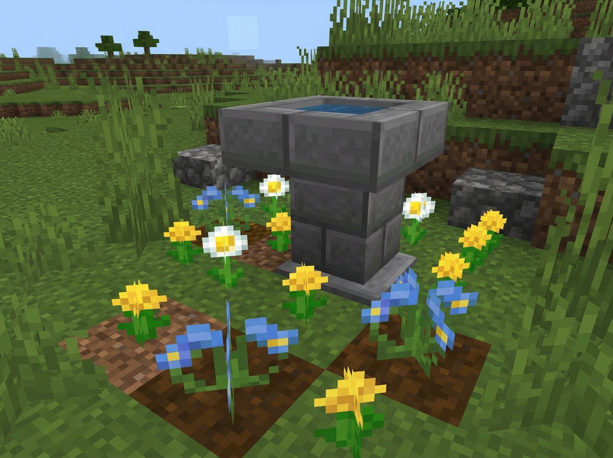 Illustration of surrounding plants