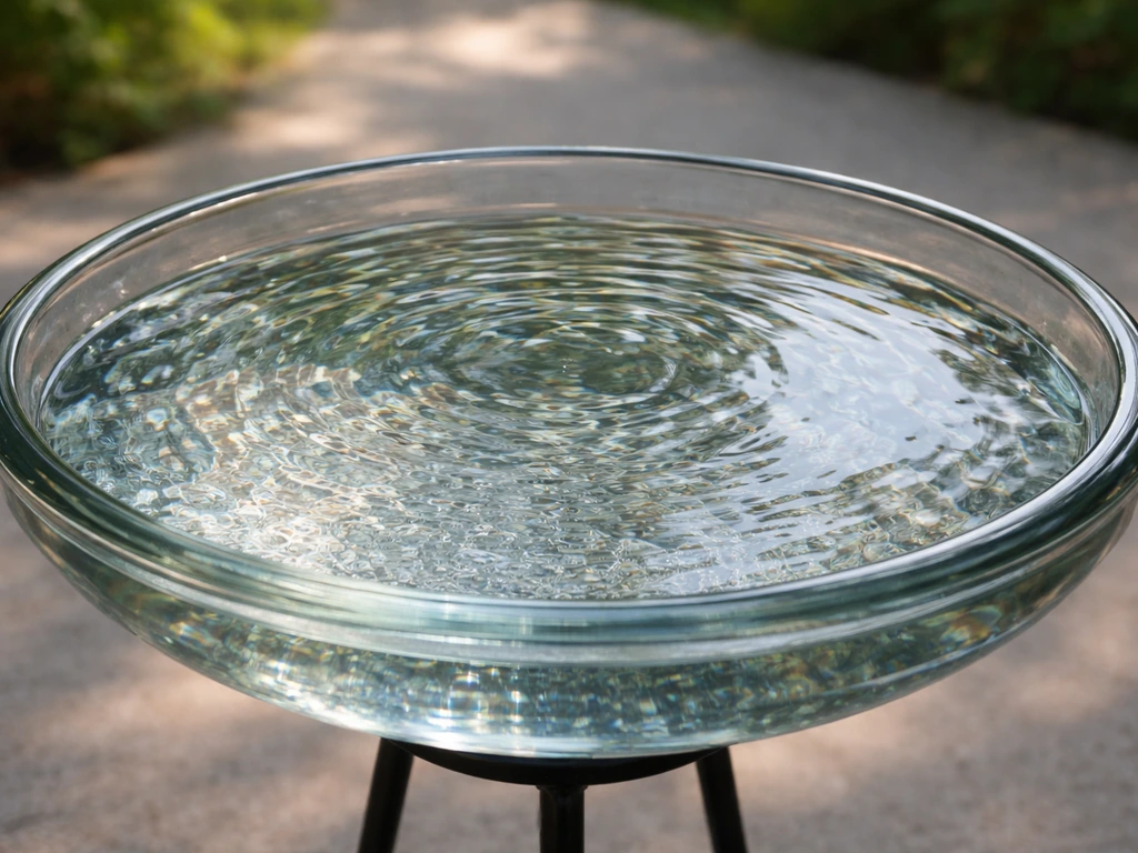 glass top bird baths