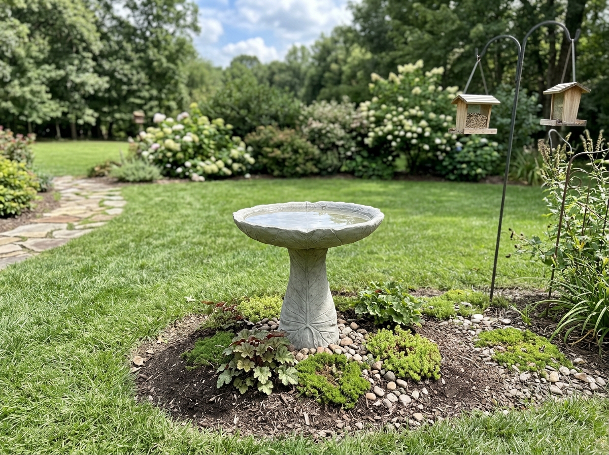 Mixing hypertufa/cement to a firm, moldable consistency for the leaf mold.