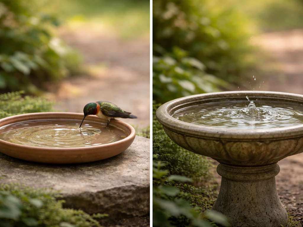 how to make a bird bath for hummingbirds