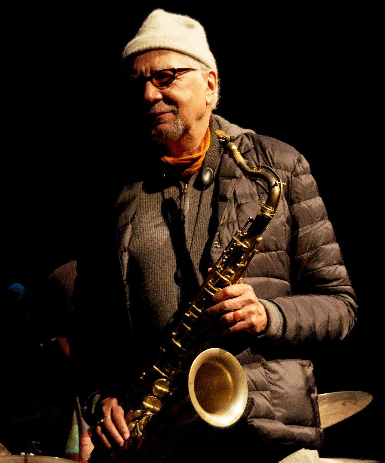 Charles Lloyd performing on saxophone in Melbourne, 2014