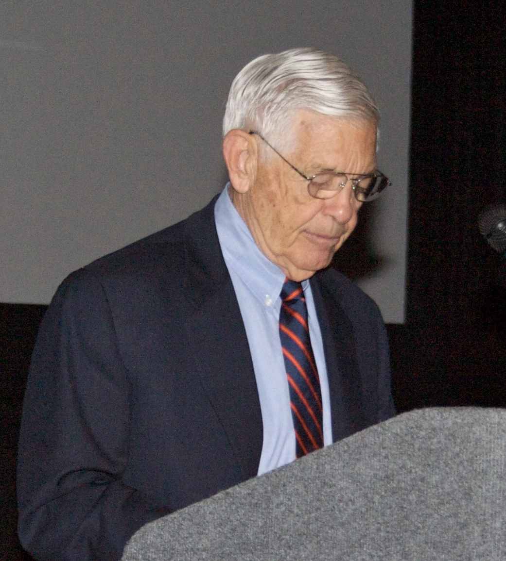 Portrait of Charles S. Howard at a podium