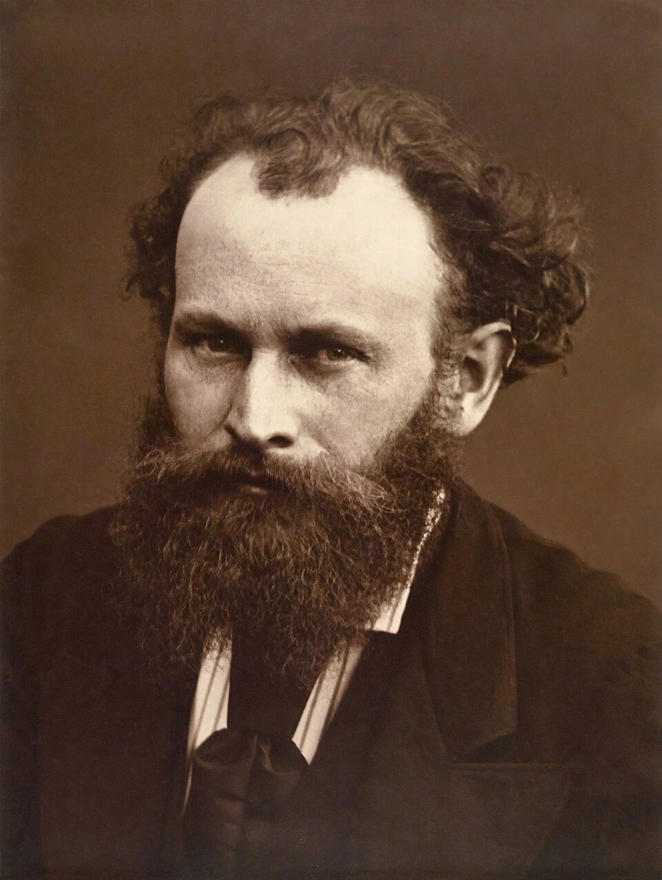 Photographie portrait d’Édouard Manet par Nadar, en buste et de face.