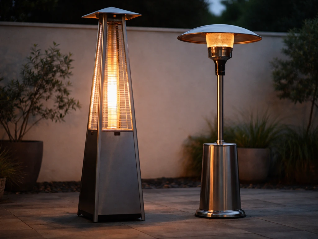 patio heater pyramid vs mushroom