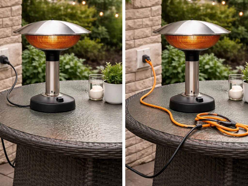 electric patio table top heater