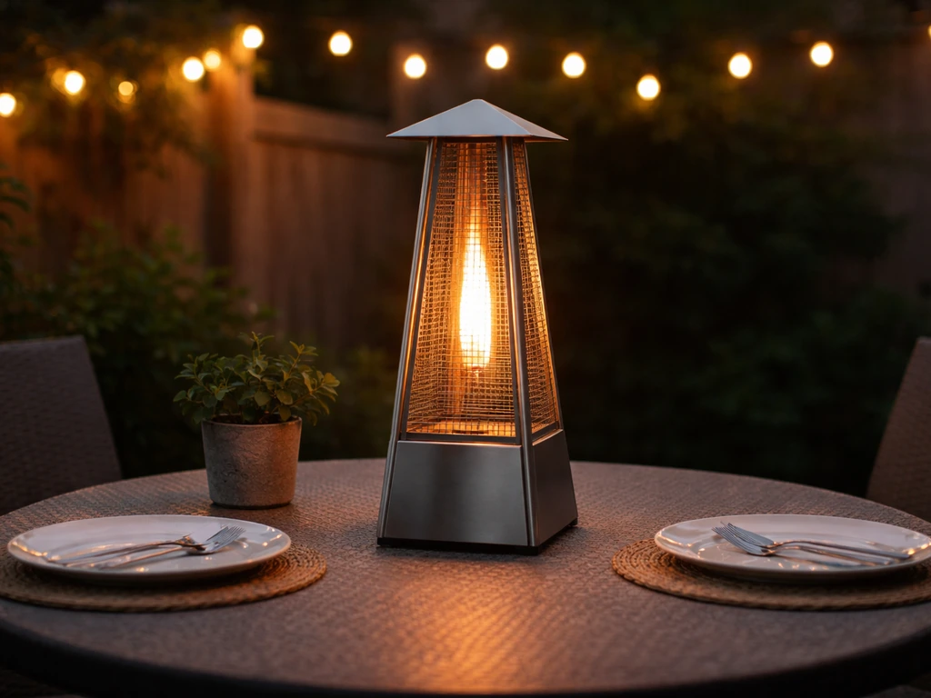 pyramid table top patio heater