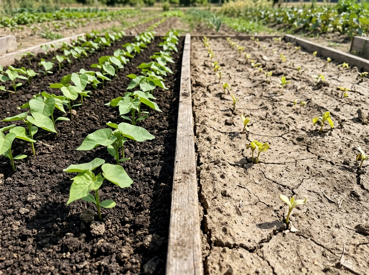 Side-by-side soil conditions showing what separates cotton success from struggle.
