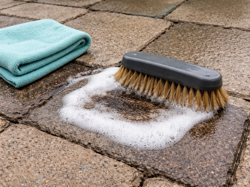 how to get grease off a patio