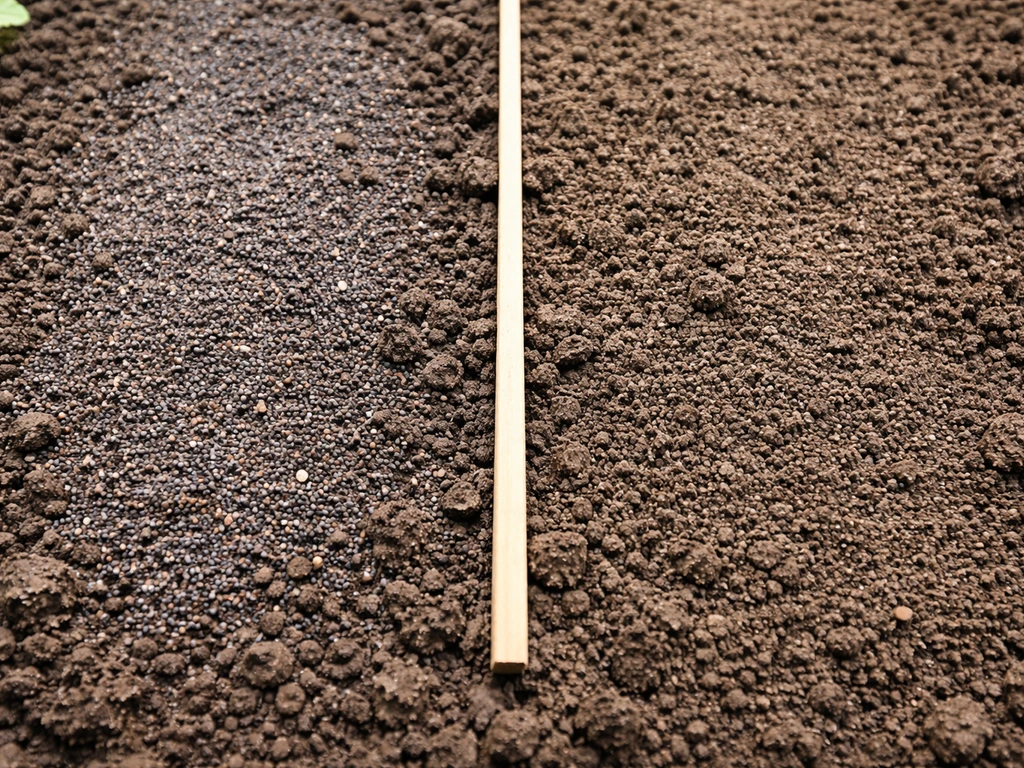 Correct vs too-deep poppy seed placement showing why light matters