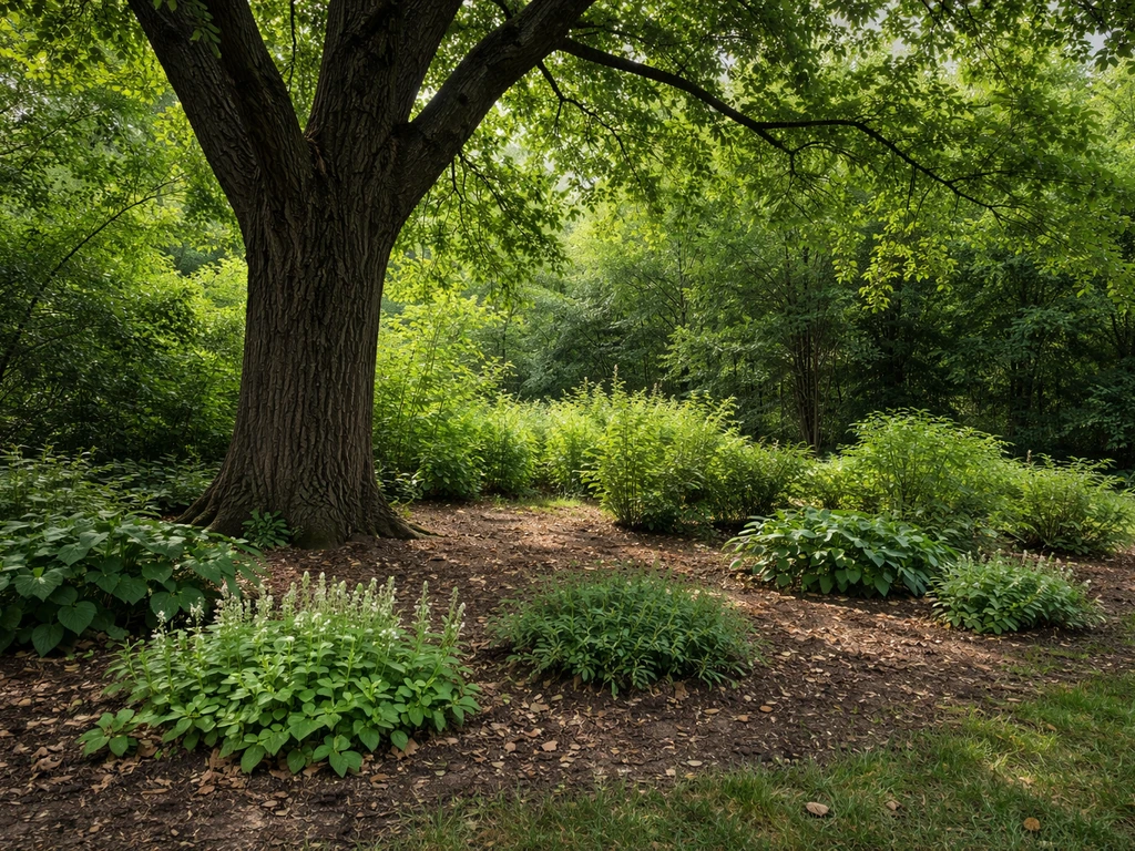 what can grow under black walnut trees