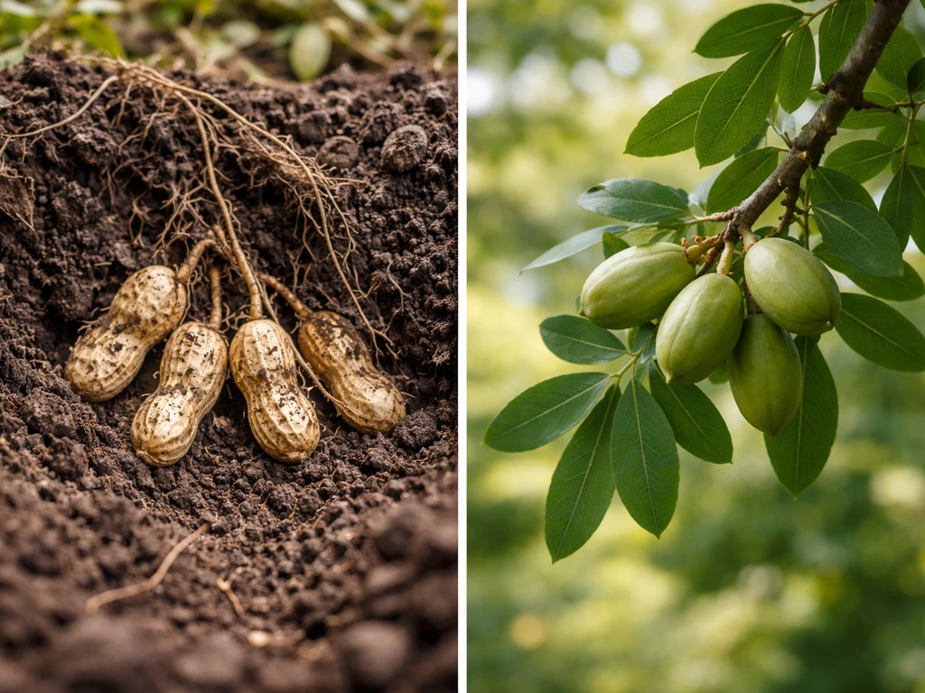 what nuts grow on the ground