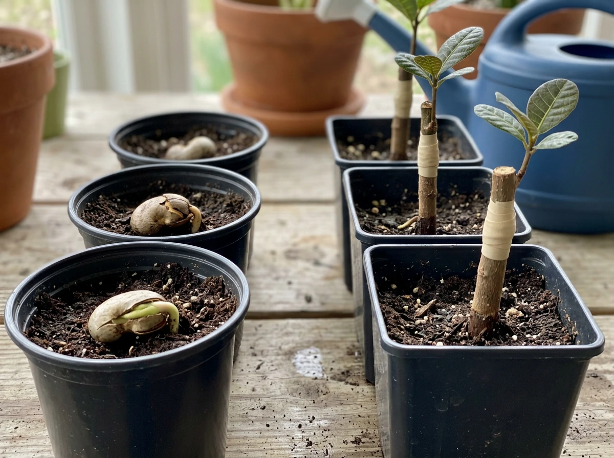 how do cashew nuts grow