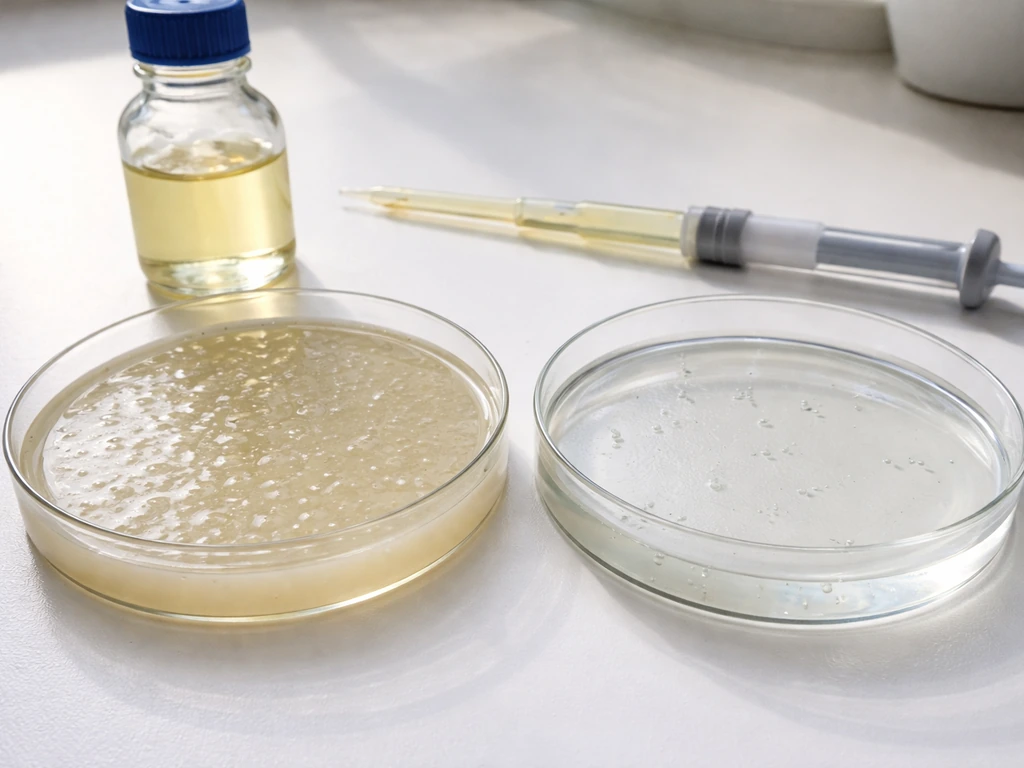 Energy limitation concept: cells growing less when nutrients/ATP availability is reduced, shown with two culture samples