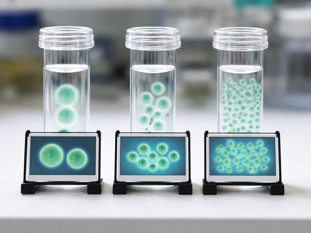 Models comparing cell division timing: sizer/adder/timer ideas visualized as three sample culture snapshots