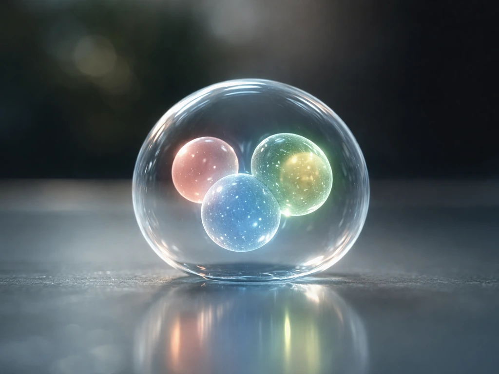 Minimal photo of a glowing transparent cell model showing growth, DNA copying, and checkpoint sealing in sequence.