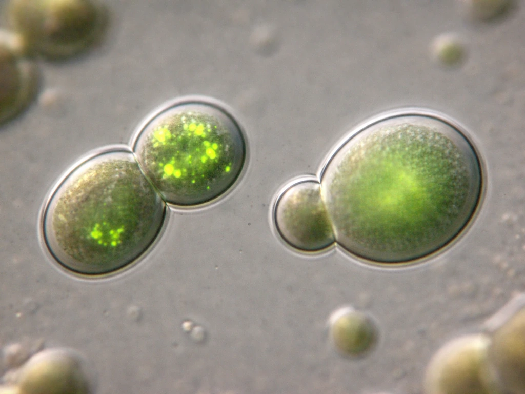 Eukaryote checkpoint licensing concept: yeast cells paused vs. progressing toward mitosis