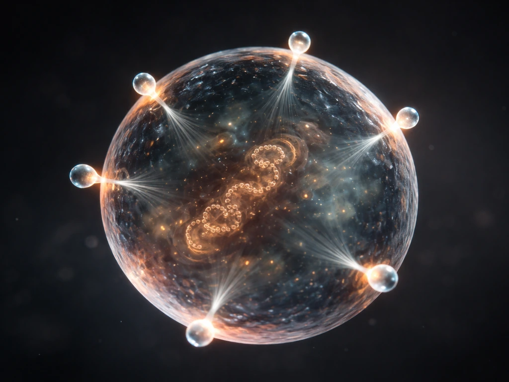 Close-up of a cell membrane with glowing growth-factor molecules binding and triggering internal signaling.
