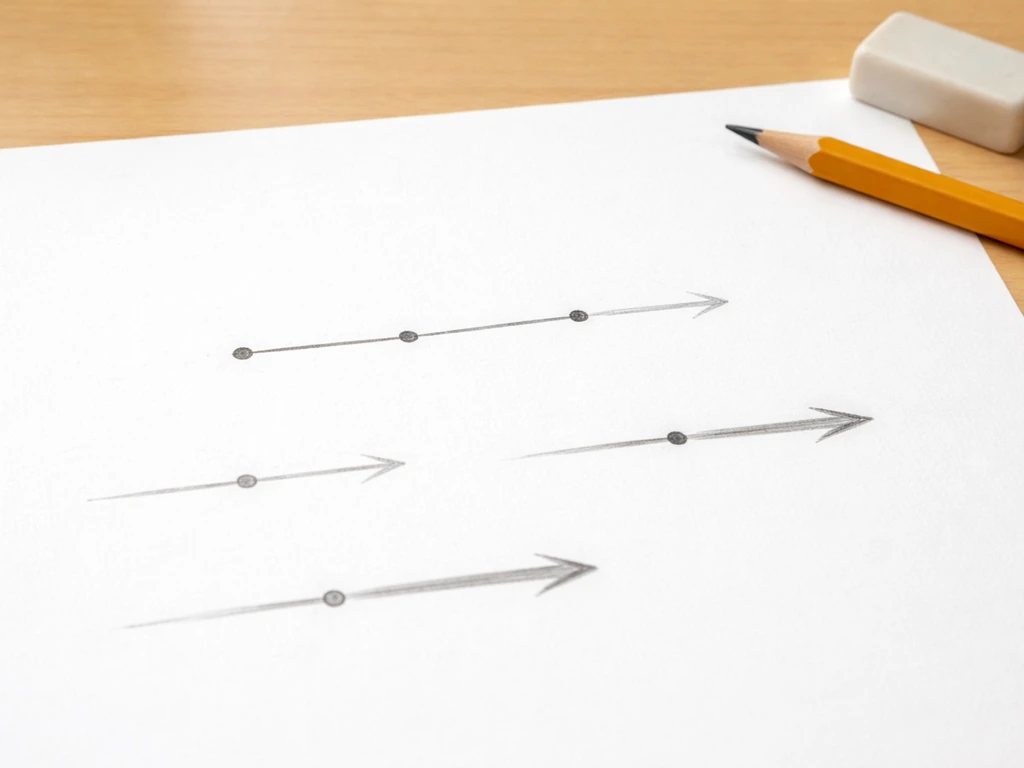 Minimal study scene showing a segment CD concept with highlighted correct extension direction