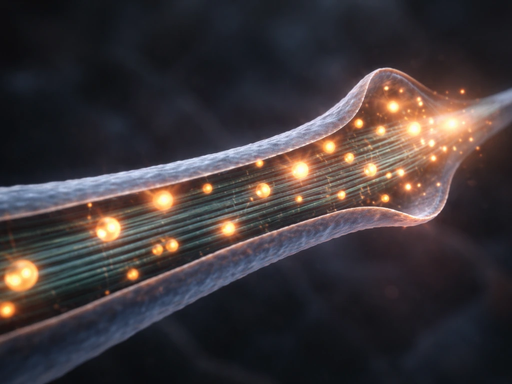 Fluorescent-like microtubule bundles guiding vesicle cargo along an axon to a growing tip
