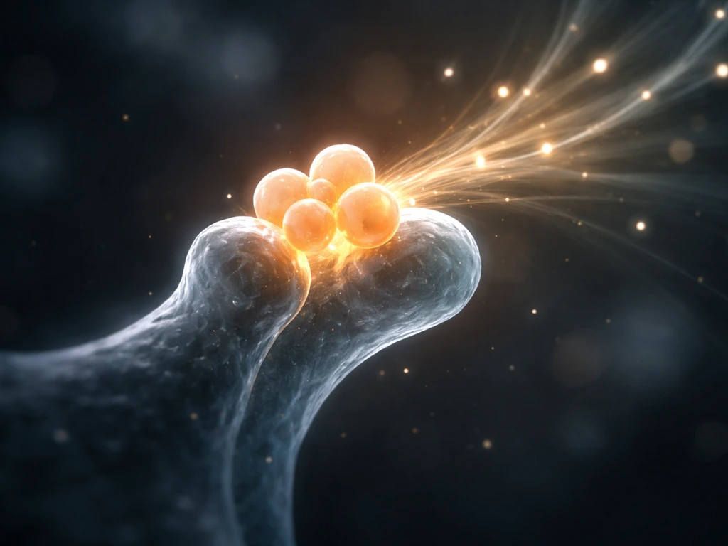 Close-up of glowing molecules binding to a receptor with subtle light trails suggesting signaling pathways.
