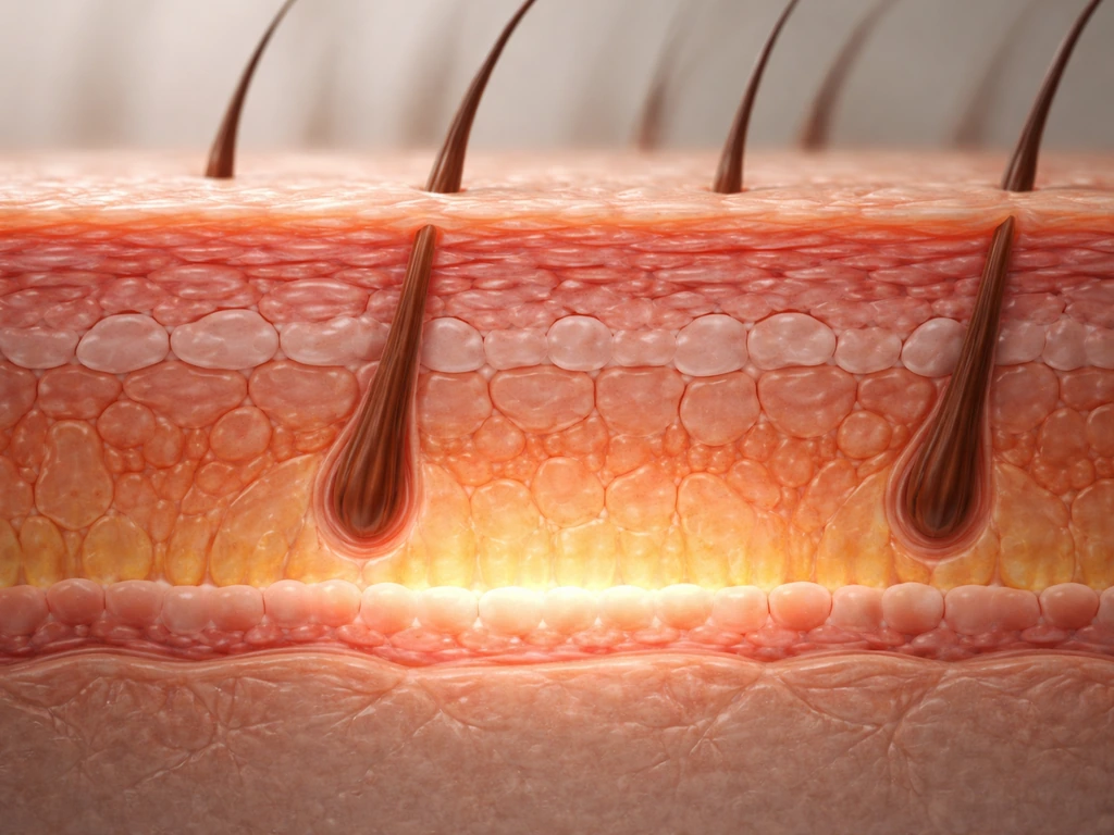 Realistic cutaway of human skin layers with the basal layer highlighted as the source of new cells.