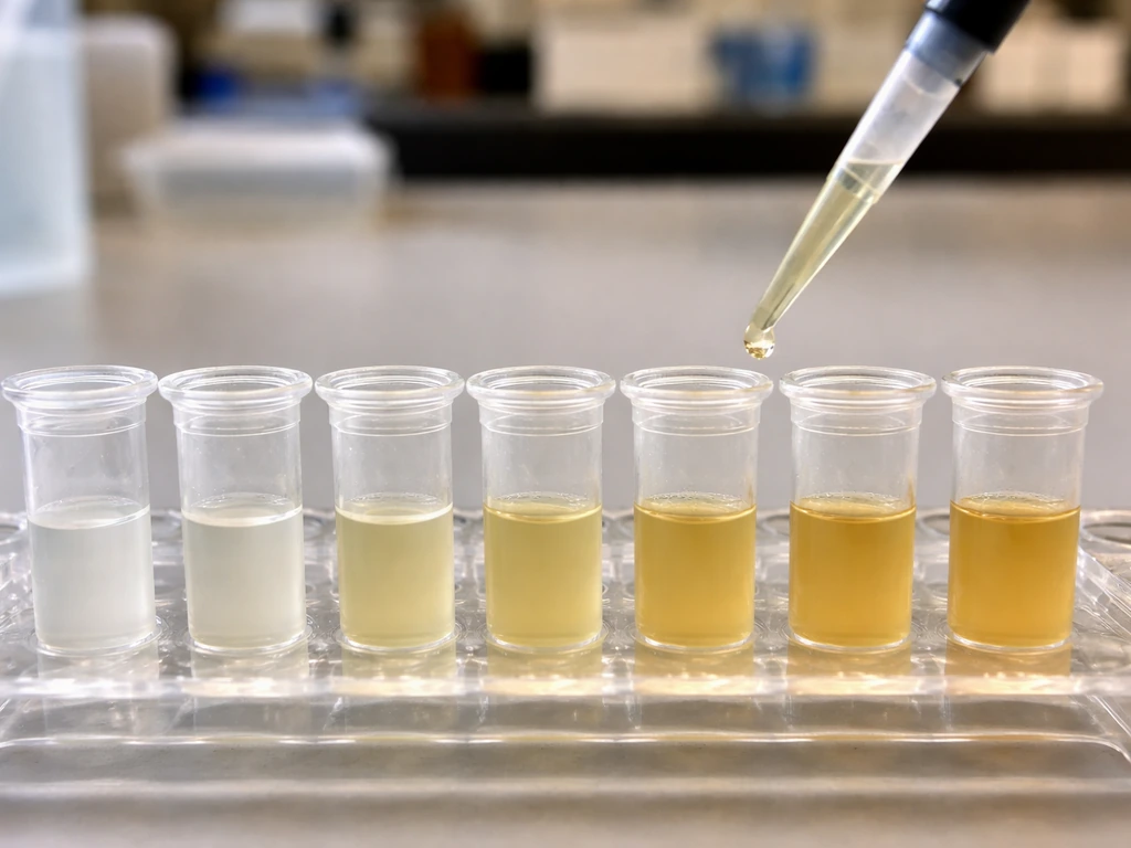Microbiology setup showing different food concentrations affecting amoeba growth rate