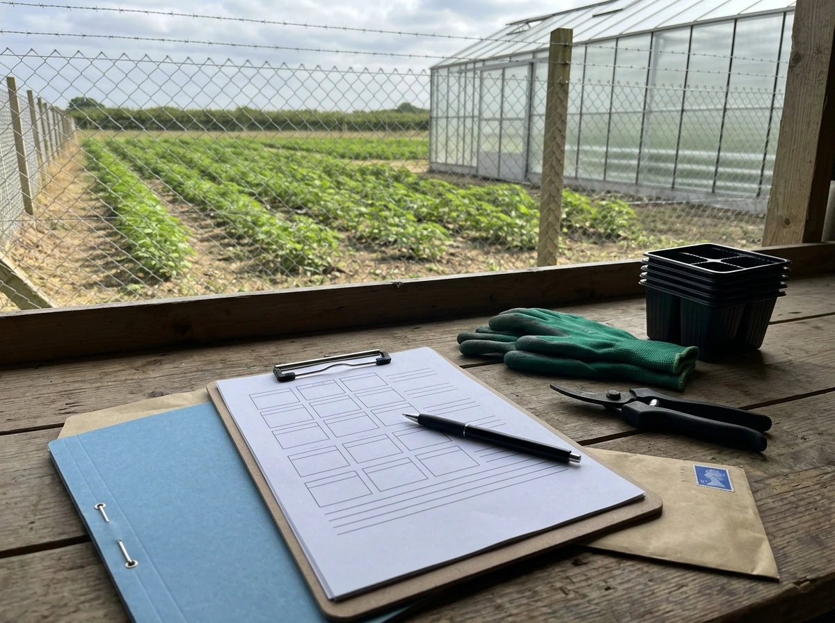 UK cannabis cultivation legality shown through secured facilities, licensing paperwork cues, and field vs greenhouse con