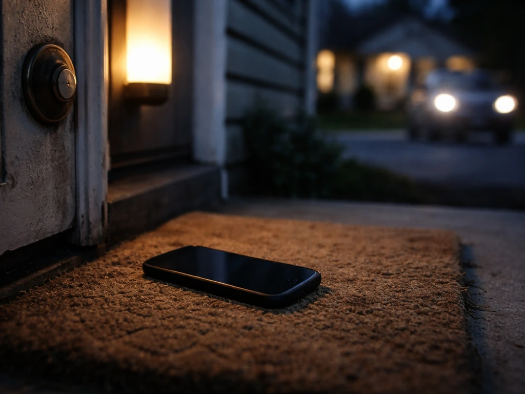 Anonymous phone call leads to police and utilities presence outside a quiet suburban home at dusk.