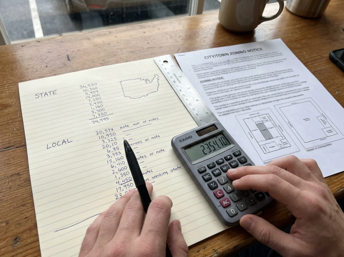 State vs local licensing paperwork and map for comparing medical grow license costs