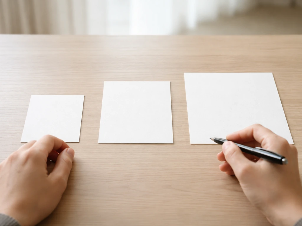 Hands holding a pen above three blank cards showing micro, standard, and other cultivation licence types
