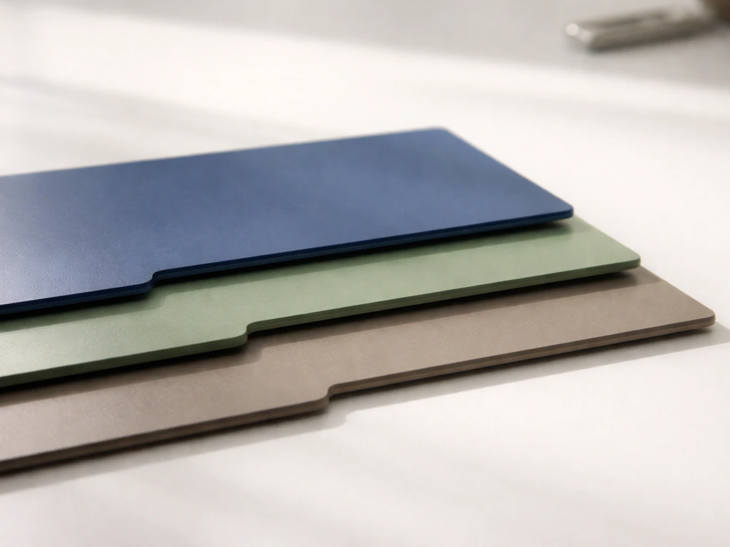 Minimal photo of three colored administrative layers separated, symbolizing federal, state, and local rule levels.