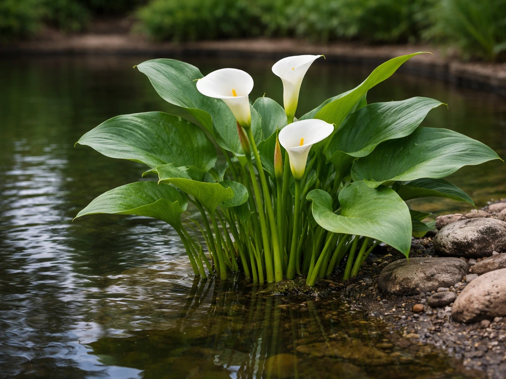 can calla lilies grow in a pond