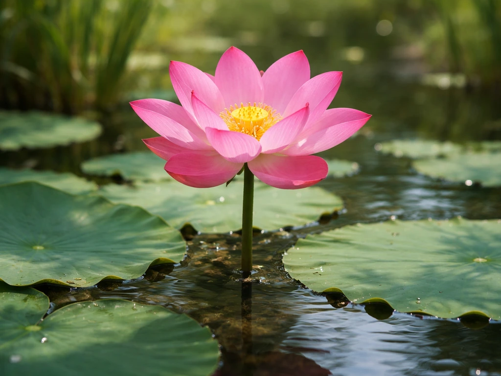 where does lotus flower grow