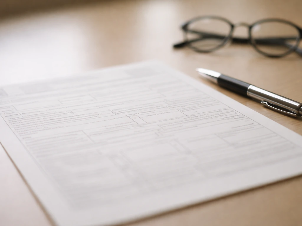 Close-up of an off-white SALN-like document page on a desk with pen and glasses, details indistinct.