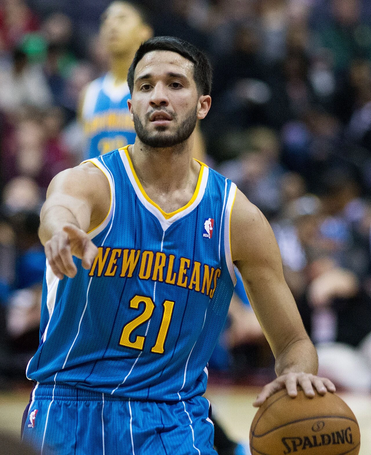 Greivis Vásquez in a New Orleans Hornets jersey during an NBA game