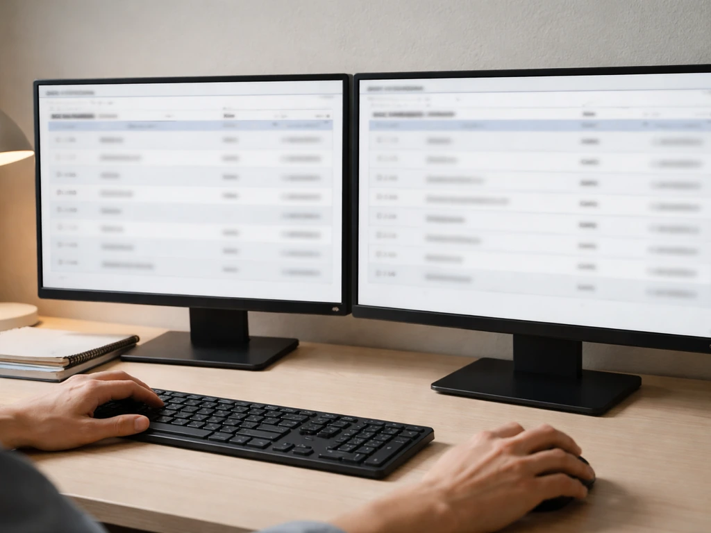Two blurred side-by-side monitor screens showing SEC-style filing pages about multiple Kim identities.