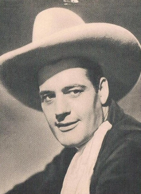 Portrait of Charles Starrett wearing a cowboy hat