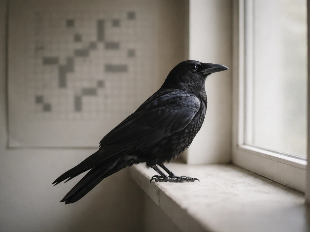 bird whose name rhymes with 7-across