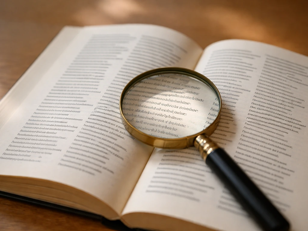 Open bird scientific name dictionary with magnifying glass over an entry, verified spelling.