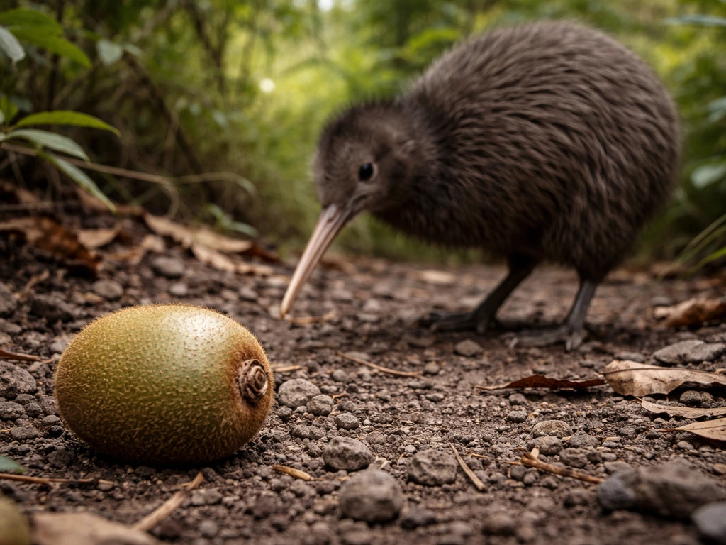 was the kiwi bird named after the fruit