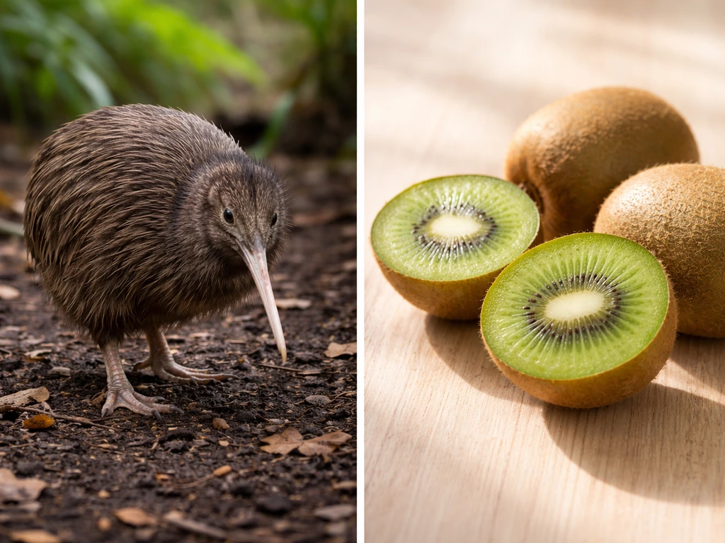 is the kiwi bird named after the fruit